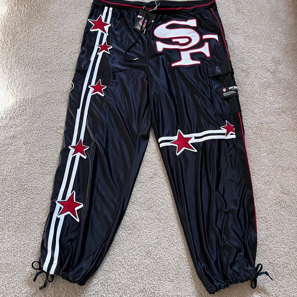 NFL San Francisco 49ers Off Season Collection Cargo Jogger Pants Unisex 2XL NWT